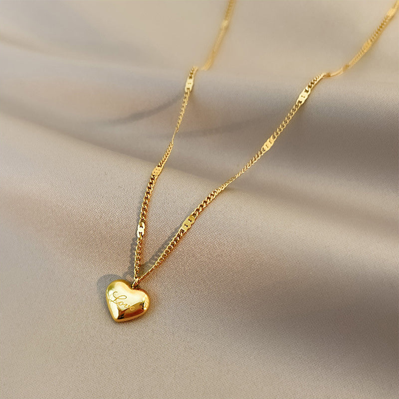 The Heart of Us – Gold Coloured Minimalist Necklace