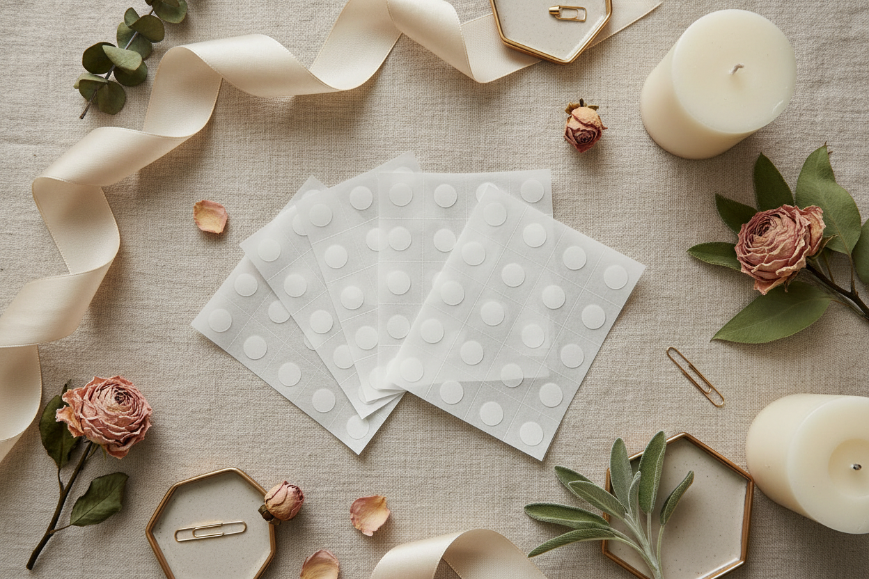 Clear Adhesive Dots – Lifestyle